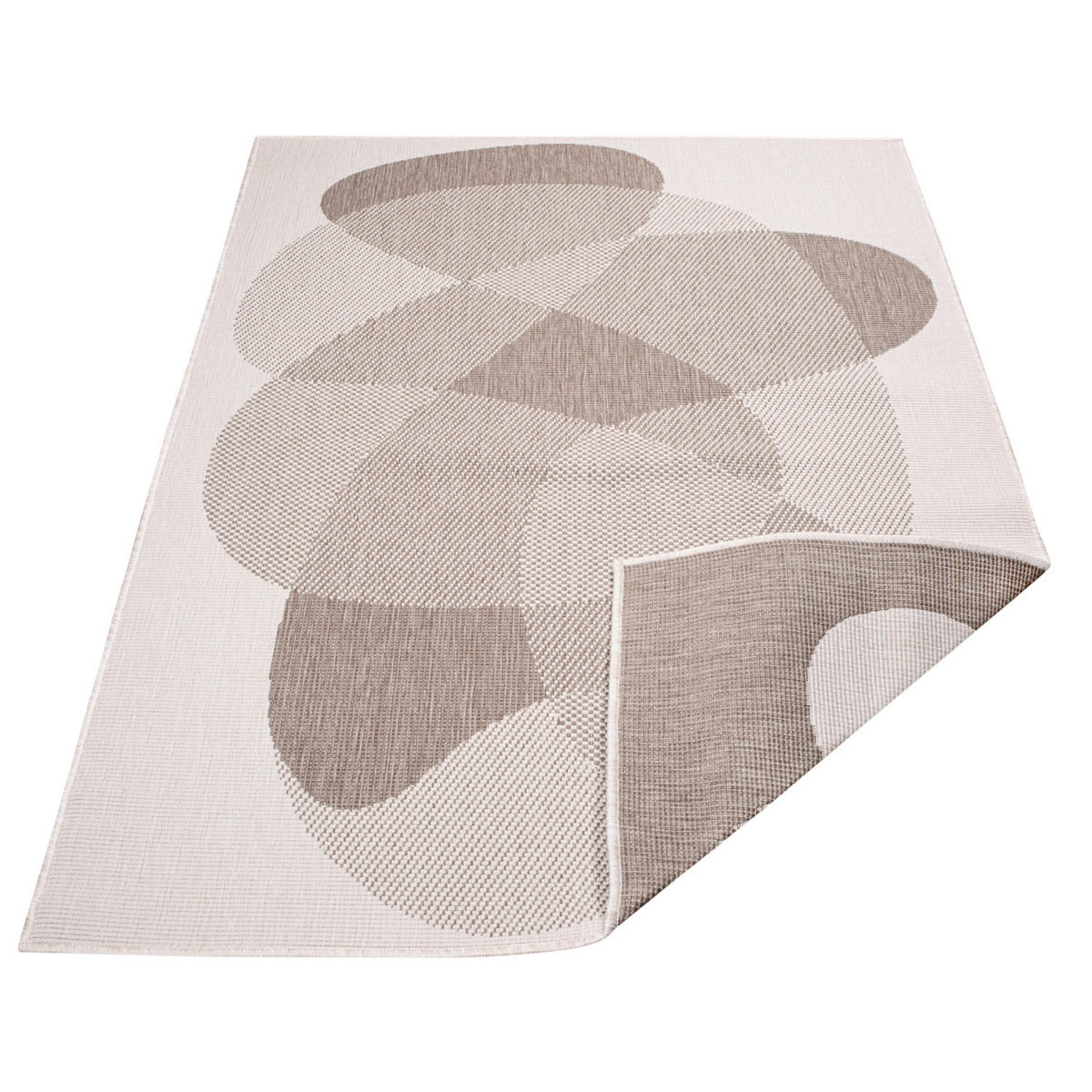OUTDOOR-TEPPICH DuoRug 5835 Creme 200x290 cm - Beige, Textil (200/290cm) - carpet city