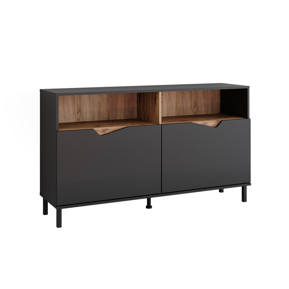 Vicco KOMMODE Marelle Anthrazit/Artisan 140 x 81.3 cm mit 2 Türen online entdecken ➤