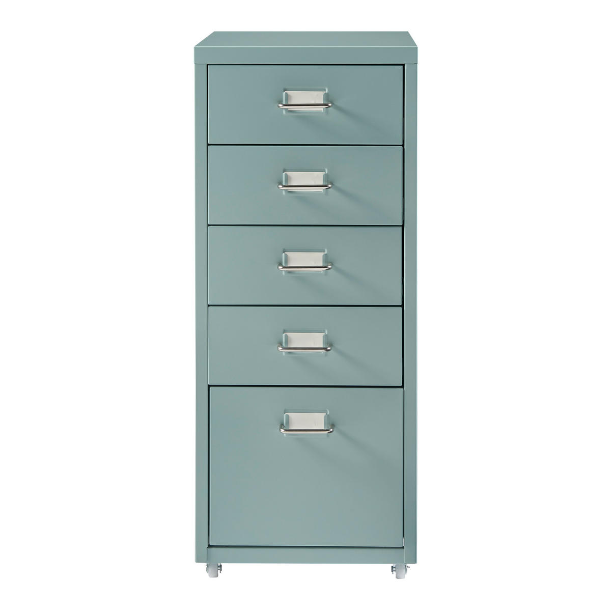 ROLLCONTAINER Kökar - Mintgrün, Metall (28/69/41cm) - [en.casa]