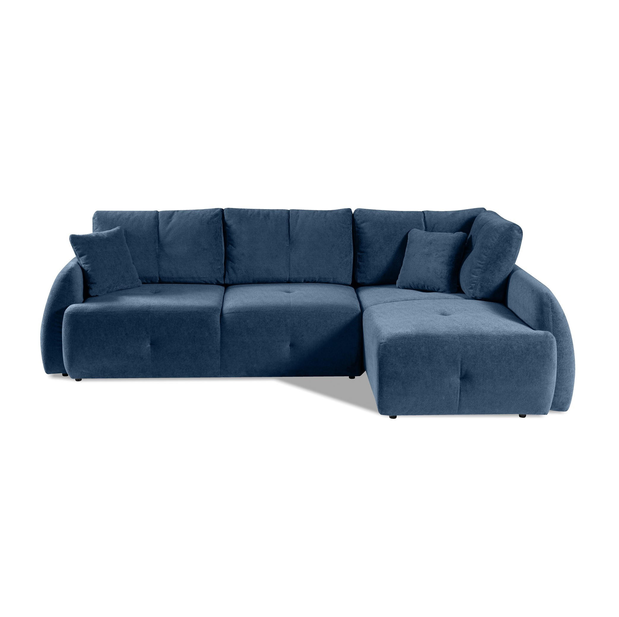 ECKSOFA Pataya Dunkelblau, mit Schlaffunktion - Dunkelblau, Textil (291/172cm) - Bettso