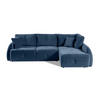 ECKSOFA Pataya Dunkelblau, mit Schlaffunktion - Dunkelblau, Textil (291/172cm) - Bettso