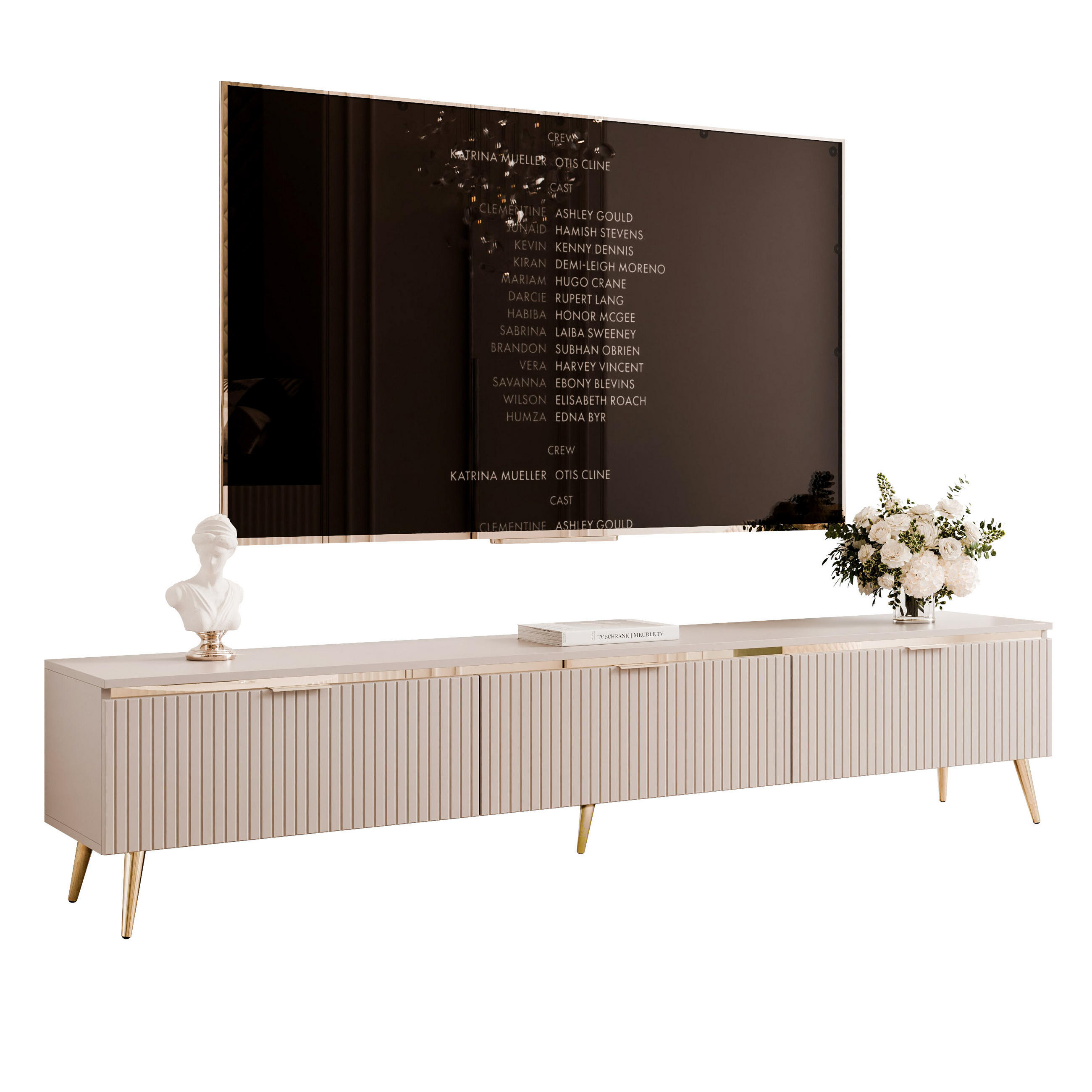 Idohome Tv-Lowboard Kaschmir 200x42x35 cm
