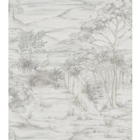 TAPETE Landschaft 53 cm x 10,05 m - Grau, Papier (53/1000cm) - Sanders & Sanders