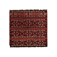 KELIM-TEPPICH handgewebt Sumak Shahsavan Bunt 85/81 cm Schurwolle - Multicolor, Textil (81/85cm) - Looma