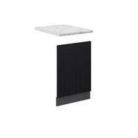 FRONTBLENDE Fame-Line, Schwarz gestreift, 45 cm, AP Marmor - Anthrazit/Schwarz, Holzwerkstoff (45/67.4/1.6cm) - Vicco
