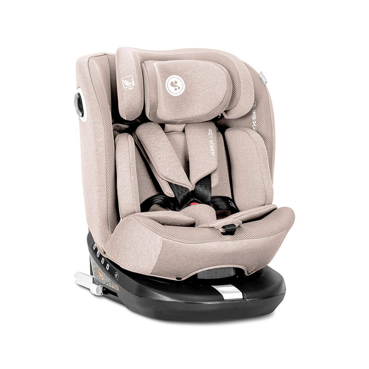 KINDERSITZ Auriga 40 - 150cm beige Isofix Anti-Rebound-Stange SPS Rückenlehne - Beige, Kunststoff (56/60/57cm) - Lorelli