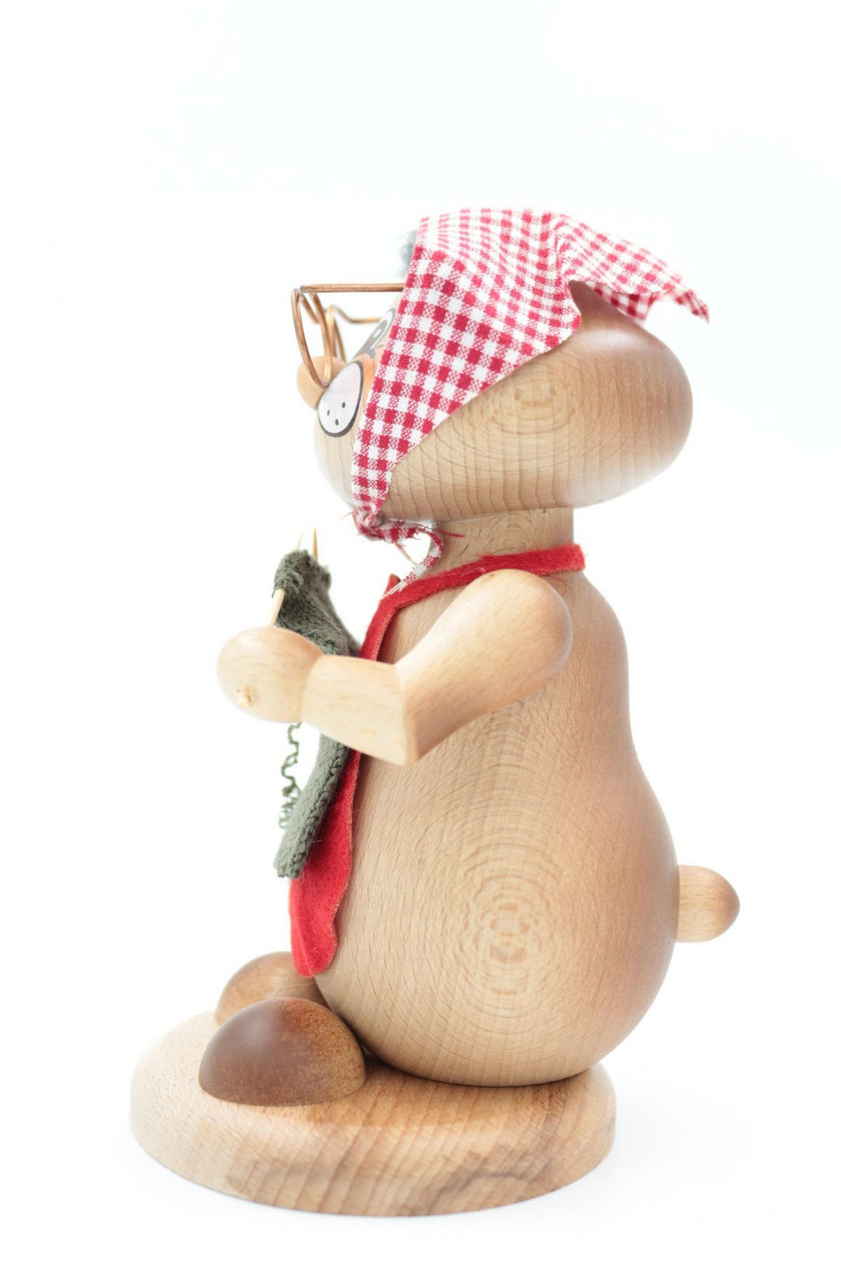 RAUCHFIGUR Hamster Oma 18 cm - Multicolor, Holz (12/18/0.1cm)