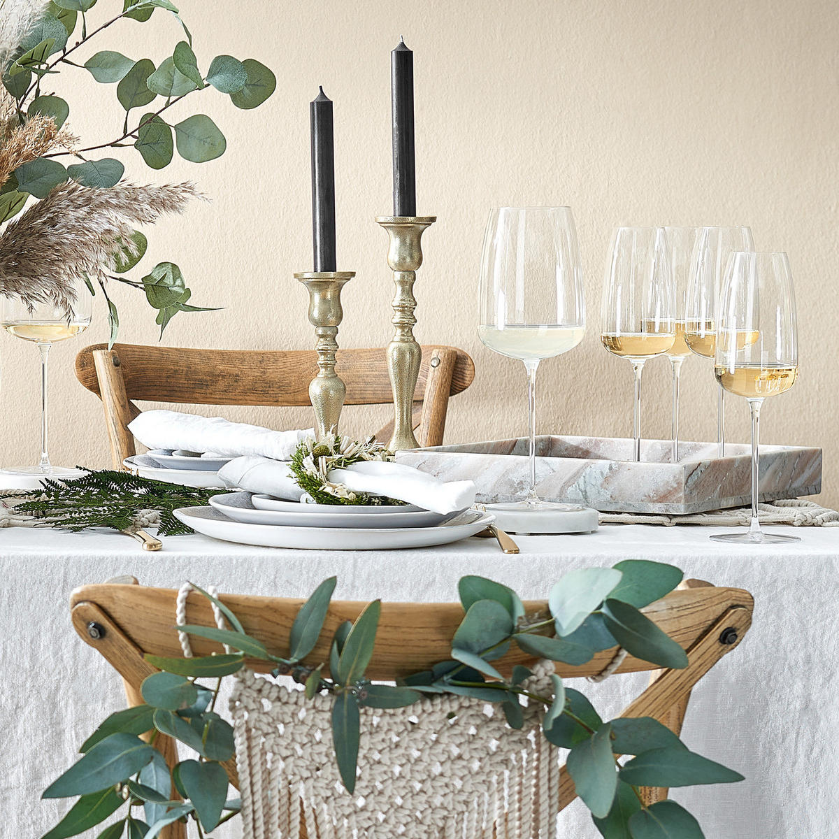 STABKERZENHALTER (2er Set) Bohemian - Goldfarben, Metall (10/27/10cm) - Butlers