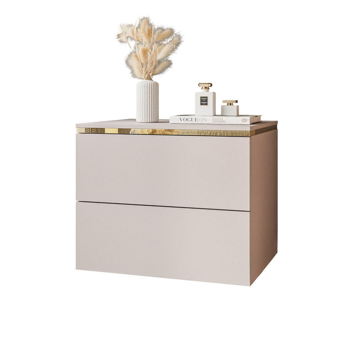 NACHTTISCH AURORA II hängender schrank Kaschmir - Kaschmir, Holzwerkstoff (50/40/37cm) - Lookway