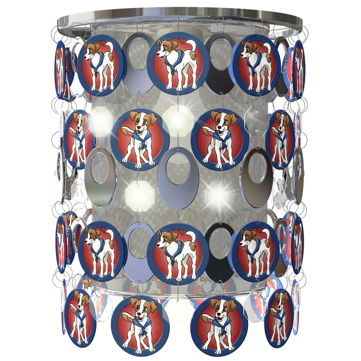 LED KINDERDECKENLEUCHTE FANTASIA Bunt Chrom - Multicolor, Metall (23/23/33cm) - Esto