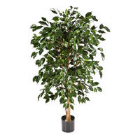 KUNSTBAUM Künstlicher Chinesischer Ficus - Ioannis 210 cm - Grün, Kunststoff (210cm) - aplanta