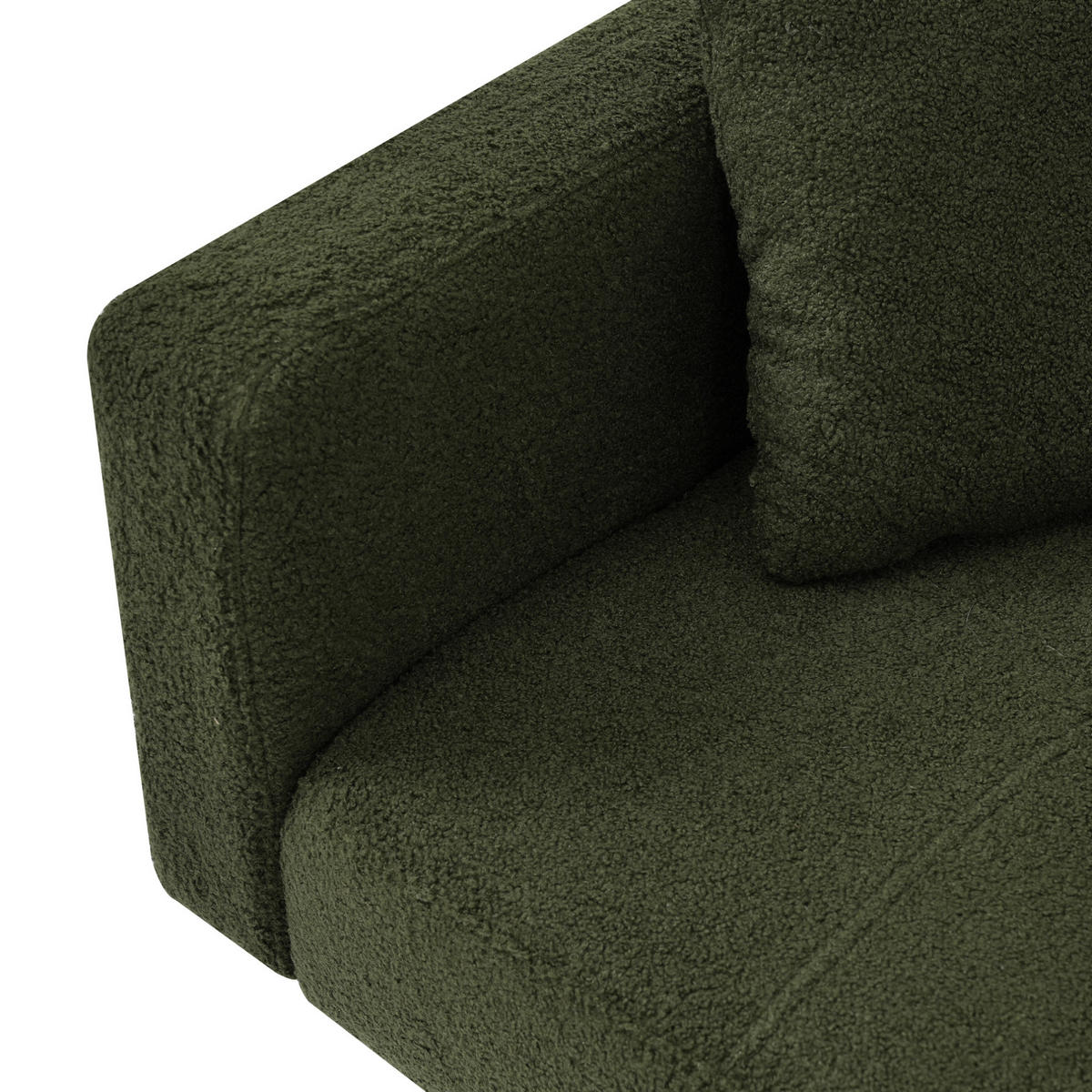 SCHLAFSOFA mit Bettfunktion 175 x 64 x 72 cm Antique Green - Grün, Kunststoff (175/72/65cm) - Meubliv