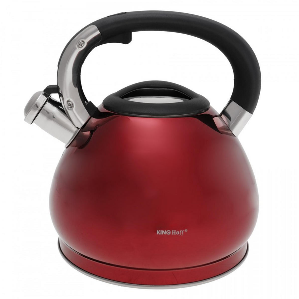 WASSERKESSEL Rot 25/27/30 cm KH1212 - Rot, Metall (25cm) - Kinghoff 