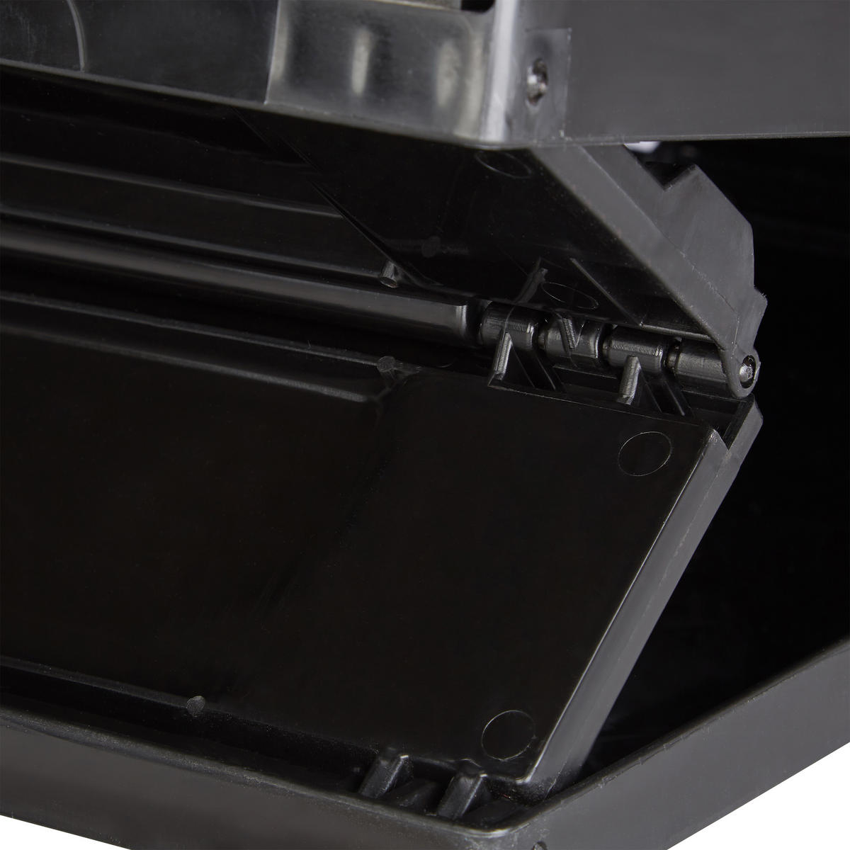 KLAPPBOX - Schwarz, Kunststoff (58.5/31.5/40cm) - Relaxdays