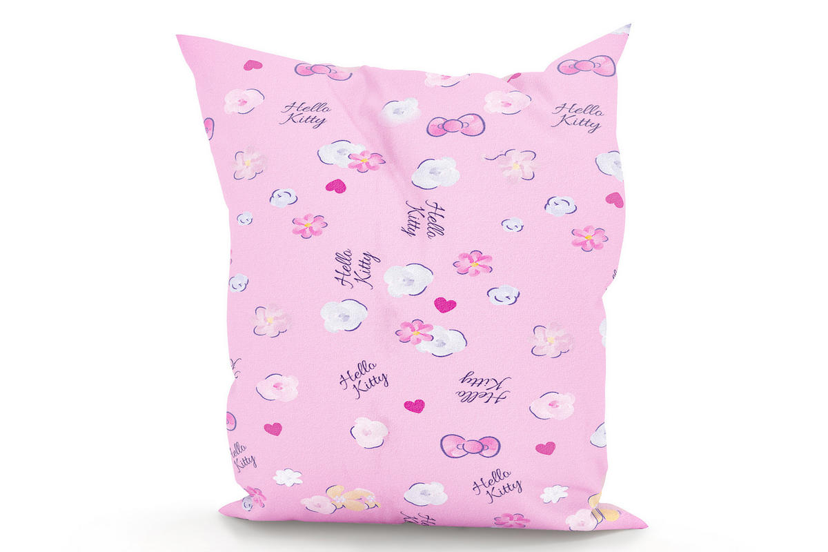 KINDER-SITZSACK - Hello Kitty - Hellrosa/Weiß, Textil (100/25/135cm) - Green Bean