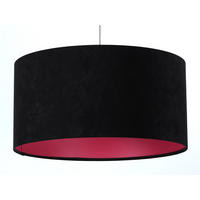 HÄNGELEUCHTE Rosa 60/30 cm - Pink/Schwarz, Kunststoff (60/1.1/30cm) - ONZENO