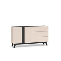 SIDEBOARD FRESHION Beige 160x40x85 cm - Beige, Holzwerkstoff (160/85/40cm) - FURNLUX