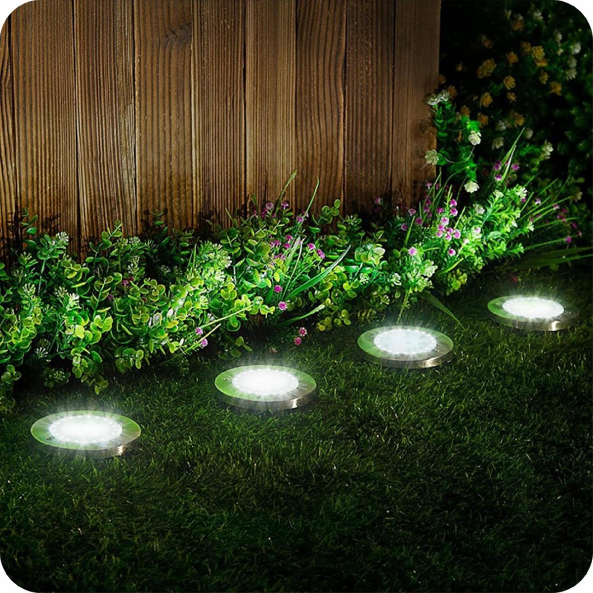SOLARLEUCHTE 6-er Set Solarlampen - Silberfarben, Metall (11.6/11.6/13.5cm) - KRUMAD