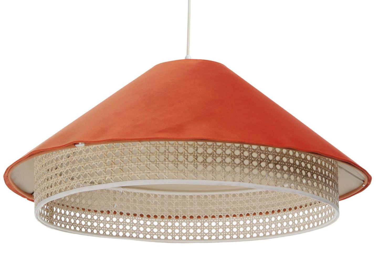 HÄNGELEUCHTE Orange 60/25 cm - Orange, Kunststoff (60/1.3/25cm) - ONZENO