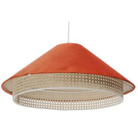 HÄNGELEUCHTE Orange 60/25 cm - Orange, Kunststoff (60/1.3/25cm) - ONZENO