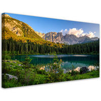 LEINWANDBILD Landschaften 120x60cm - Grün, Textil (120/60cm) - Feeby