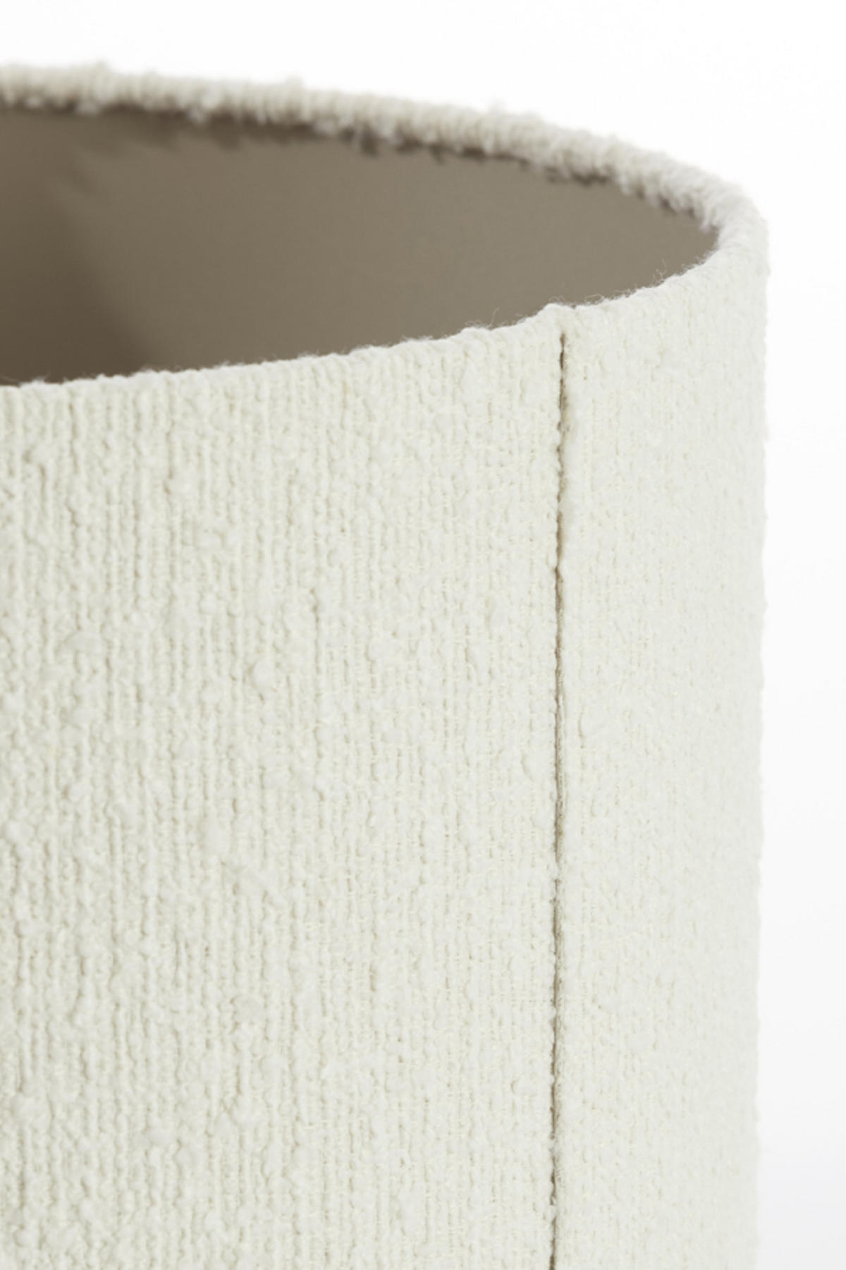 LAMPENSCHIRM Bolero Weiß Ø40/30 cm - Weiß, Textil (40/40/30cm) - Light & Living