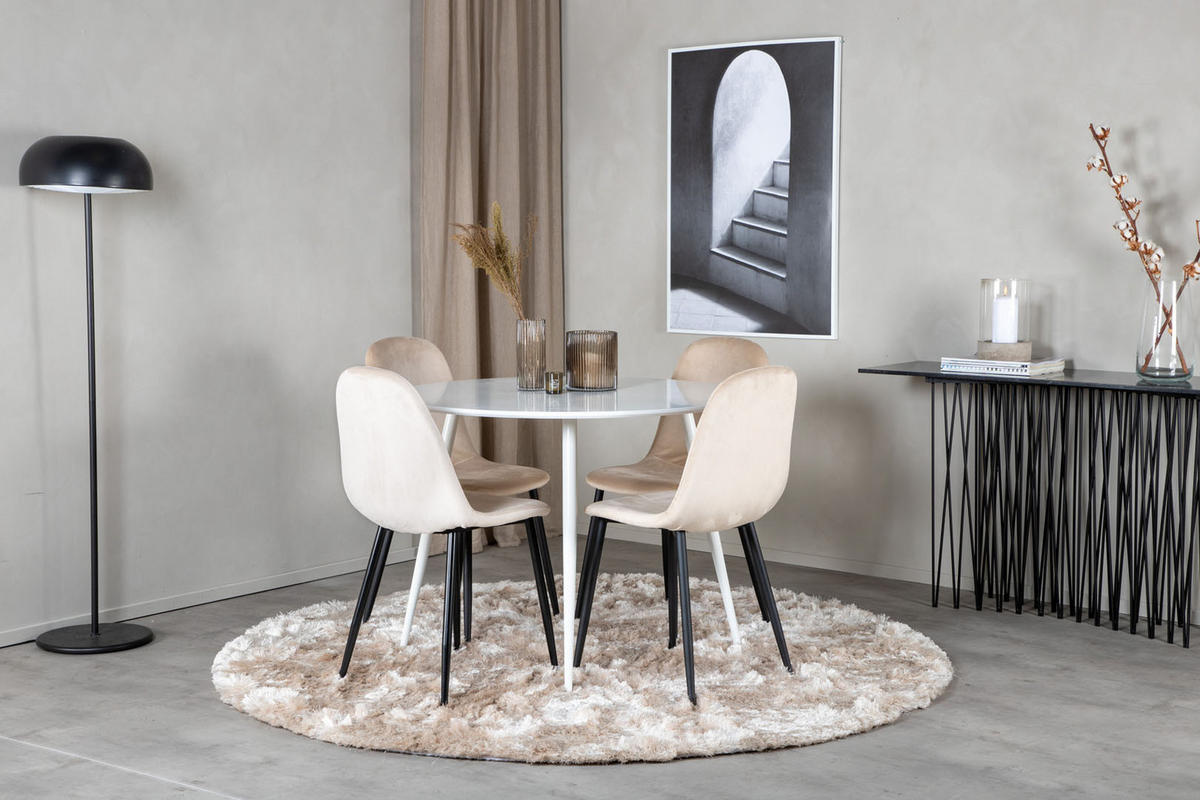 TISCHGRUPPE Beige - Beige, Holzwerkstoff (100/75/100cm) - ebuy24
