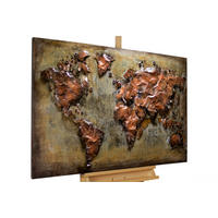 METALLBILD Braun 100/70 cm - Braun, Metall (7.7/70cm) - KUNSTLOFT