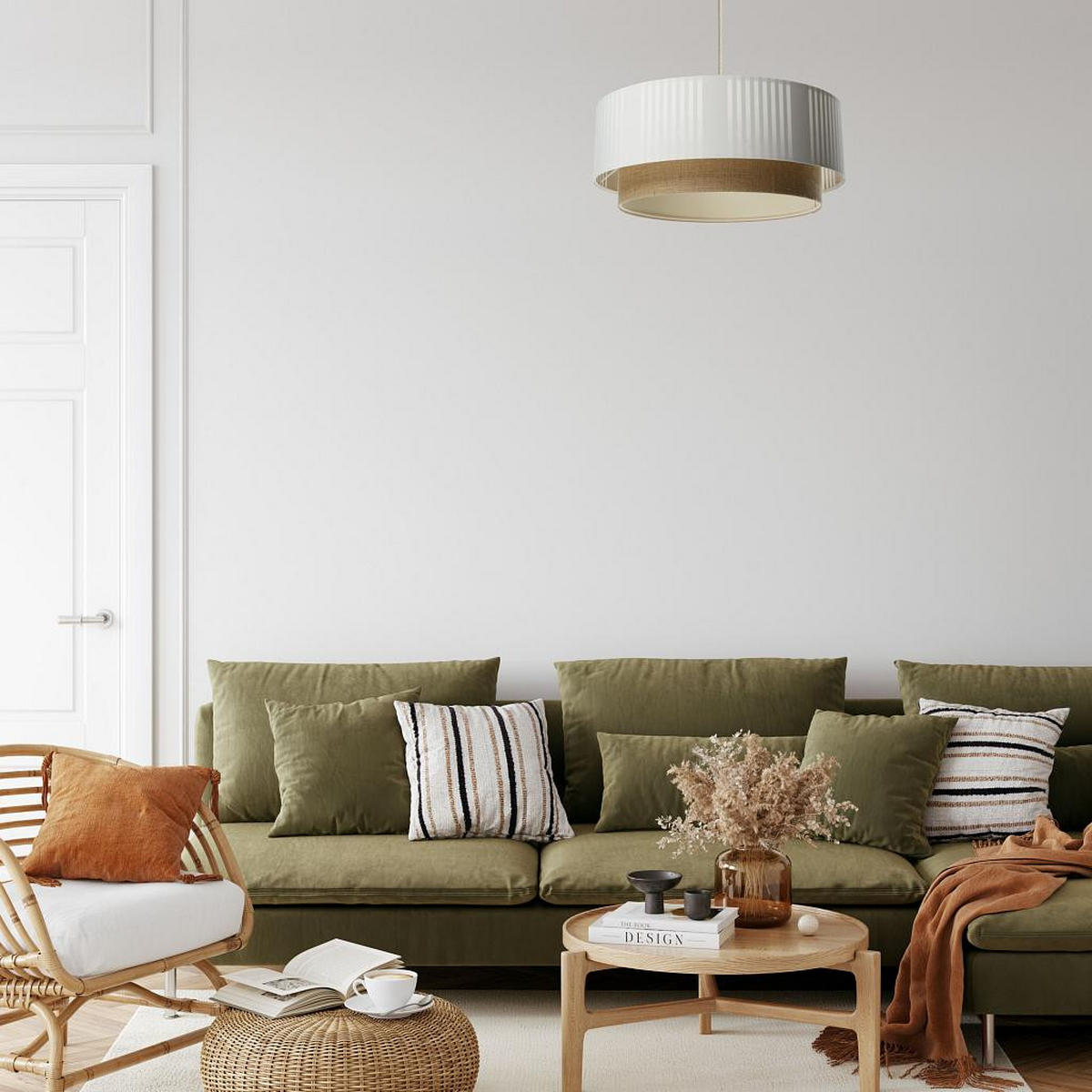 HÄNGELEUCHTE Weiß 70/98 cm - Beige/Weiß, Kunststoff (28/1.2/98cm) - ONZENO