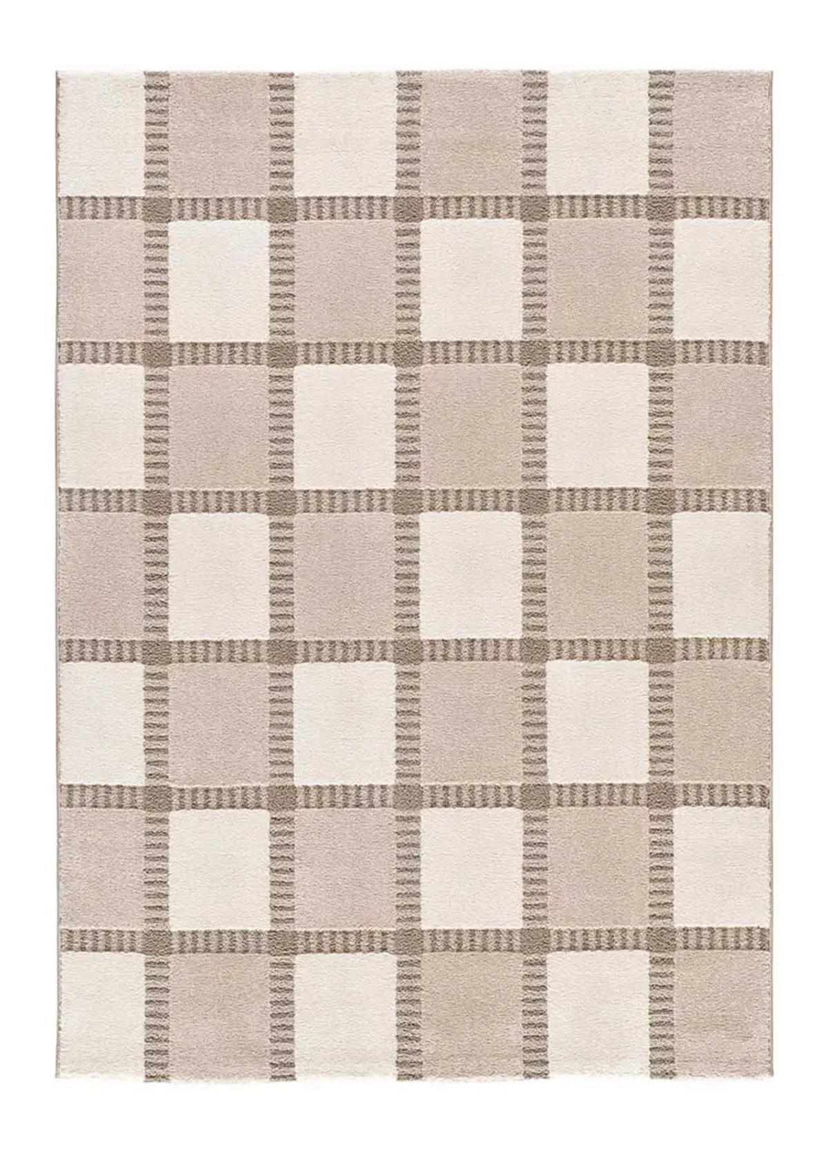 KURZFLORTEPPICH Beige / Weiß Candela 200/290 cm - Beige/Weiß, Naturmaterialien/Textil (200/290cm) - Atticgo