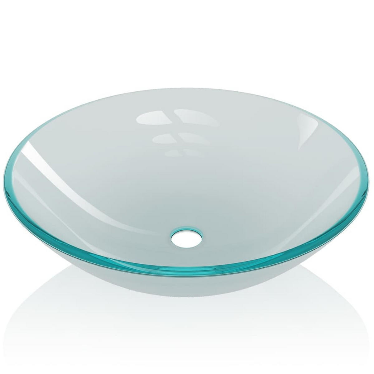 WASCHBECKEN Kukla 42/42/13 cm - Hellgrau, Glas (42/13/42cm) - Nettlife