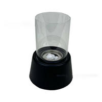 BIOETHANOL-KAMIN Weiß 14.8/14.8/20.5 cm - Schwarz, Metall (14.8/20.5/14.8cm) - Authentics