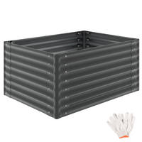 HOCHBEET Salvia verzinkt, 120 x 90 x 62 cm, 650 l, grau - Grau, Metall (90/62/120cm) - tectake