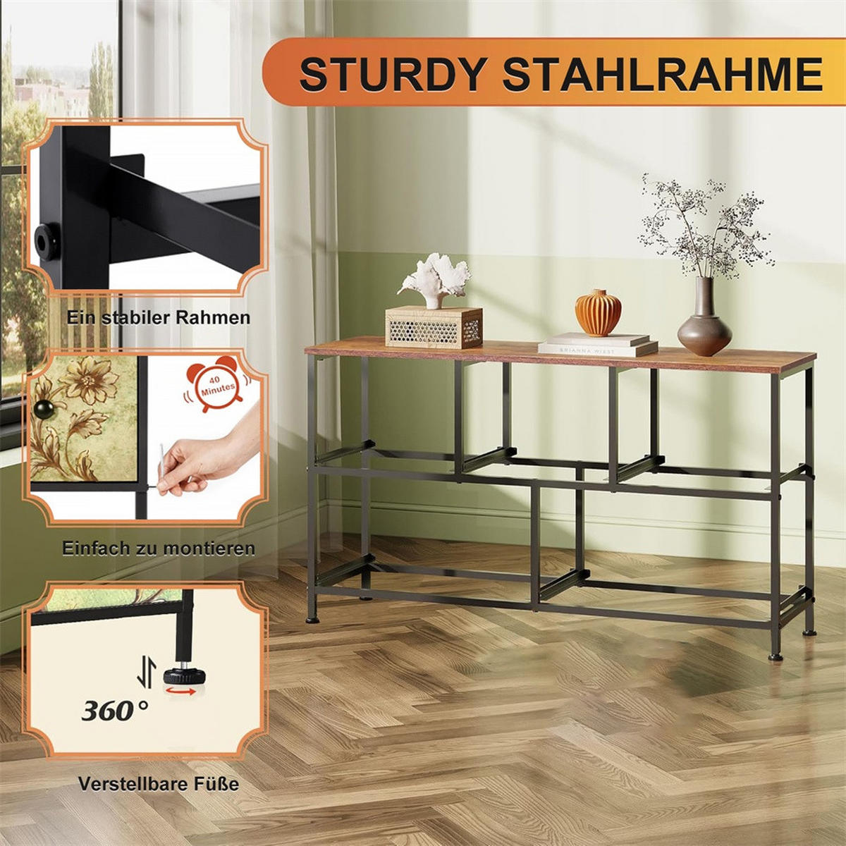 KOMMODE mit 5 Schubladen - bunte Vintage-Muster und Schwarzer Griff - Mehrfarbig - Multicolor, Metall (100/55.2/30cm) - DELFA