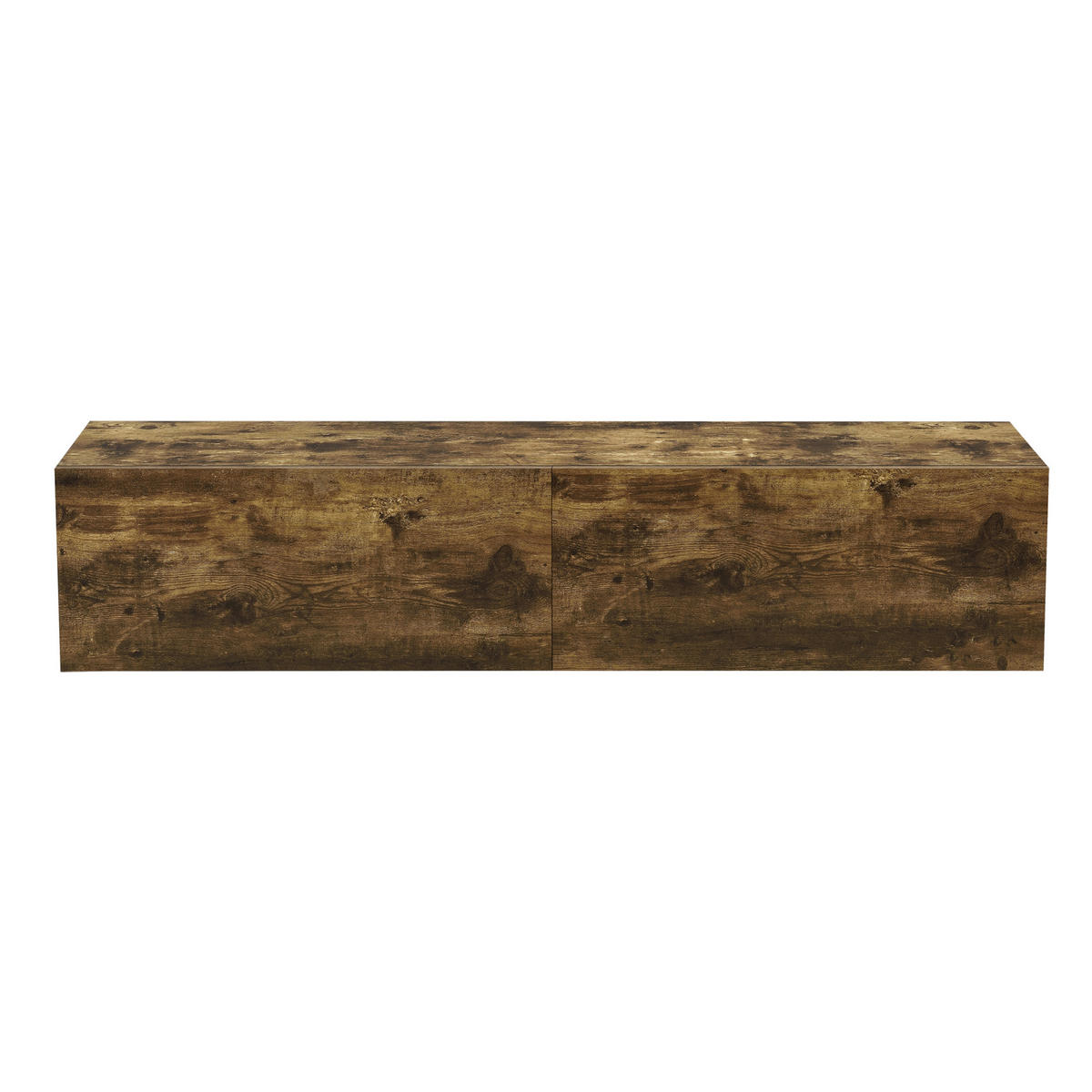 HÄNGELOWBOARD Evaton - Walnussfarben, Holzwerkstoff (140/30/33cm) - [en.casa]