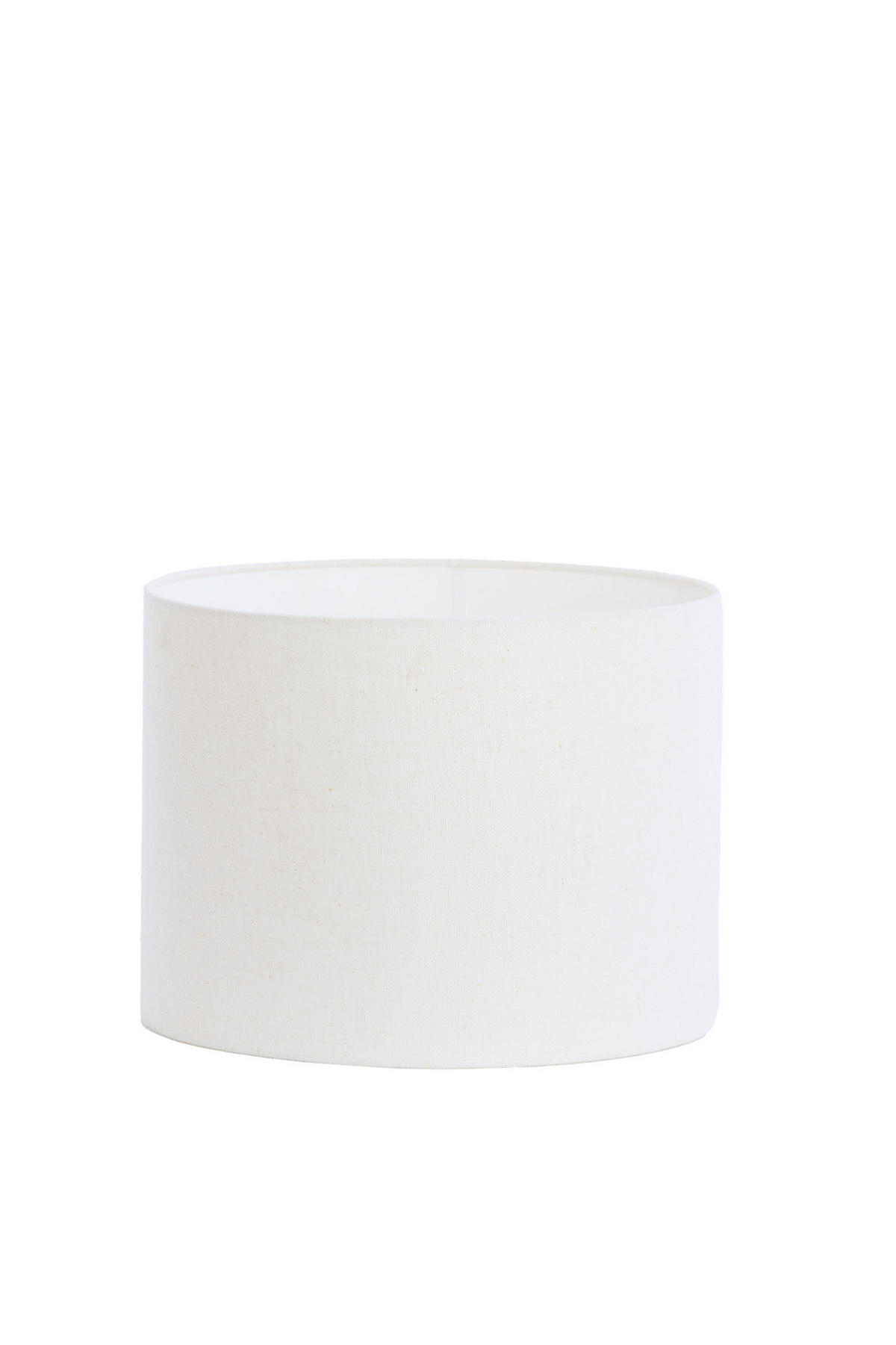 LAMPENSCHIRM Livigno Weiß Ø35/30 cm - Weiß, Textil (35/35/30cm) - Light & Living