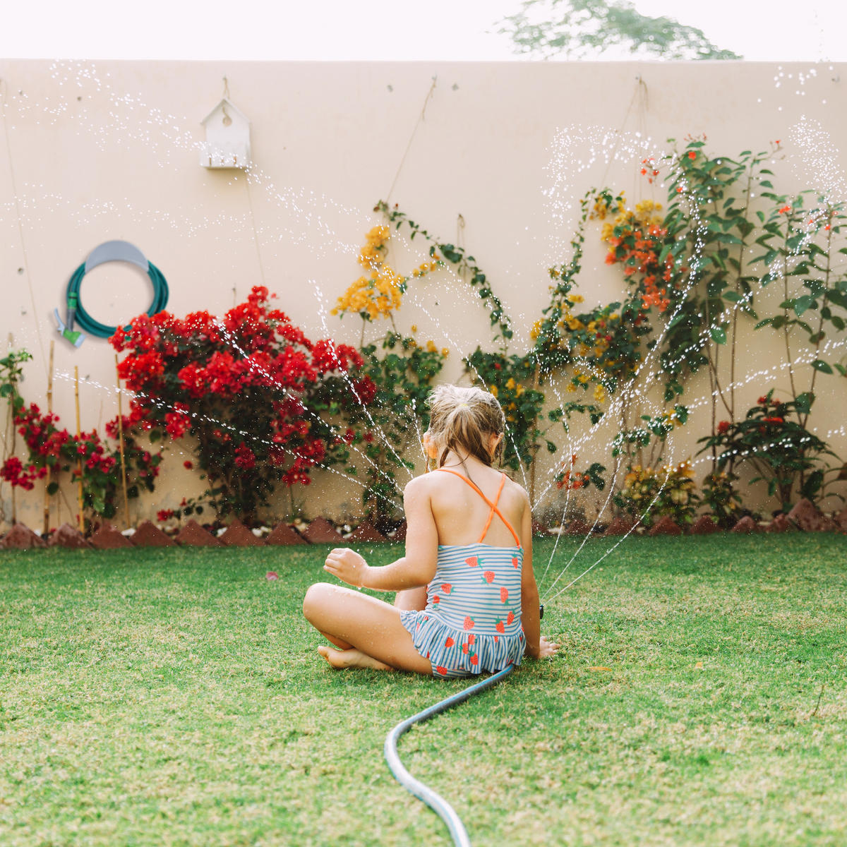 SCHLAUCHHALTER - Grau, Metall (28/13/13cm) - Relaxdays