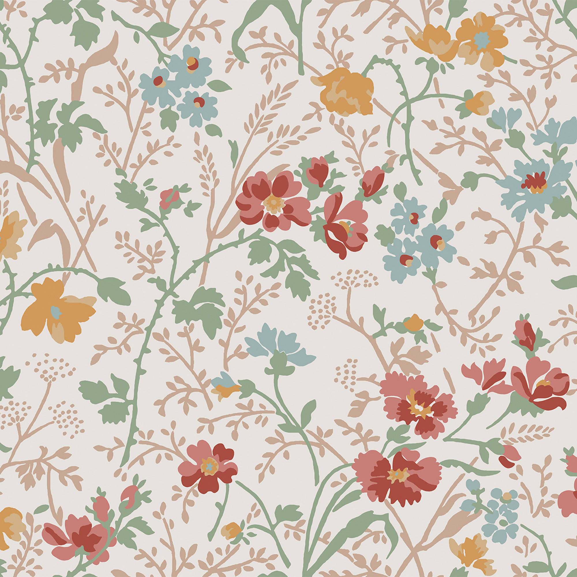 VLIESTAPETE Shropshire Posy Antik Rosa - Pink, Papier/Kunststoff (52/1000cm) - Graham & Brown