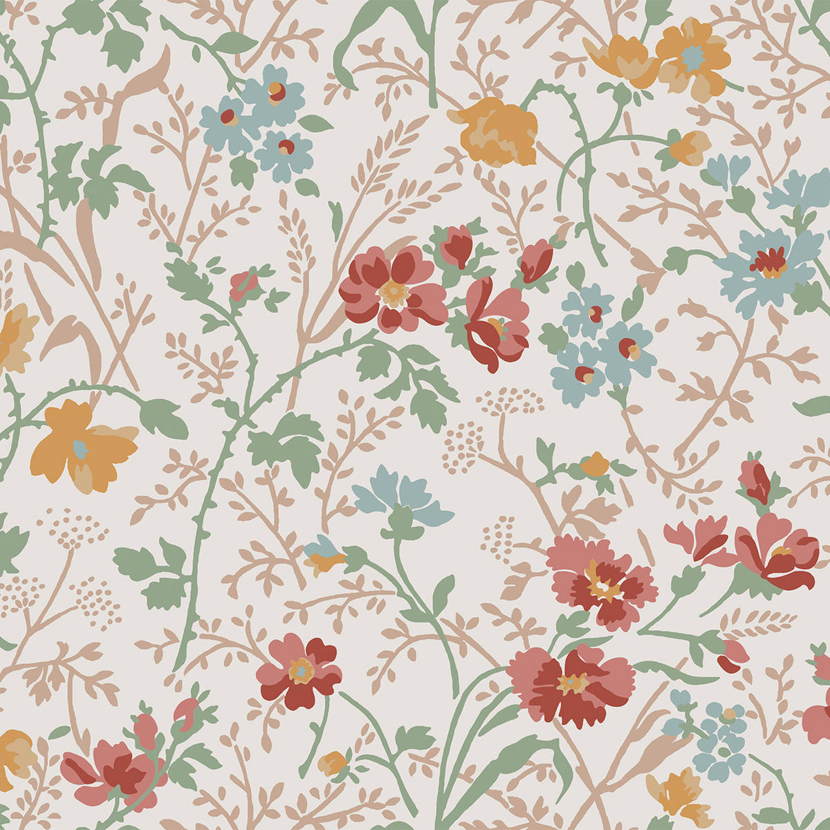 VLIESTAPETE Shropshire Posy Antik Rosa - Pink, Papier/Kunststoff (52/1000cm) - Graham & Brown