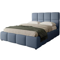POLSTERBETT Nostro mit Bettkasten 180x200 cm hellblau - Schwarz/Hellblau, Textil (180/200cm) - Beautysofa