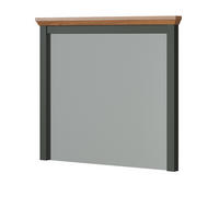 GARDEROBENSPIEGEL grün, Evoke Eiche Landhaus, Flur Diele Spiegel 77 x 68 cm - Eichefarben/Grün, Glas/Holzwerkstoff (77/68/6cm) - Top.Furn