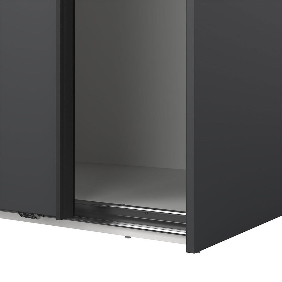 SCHIEBETÜRENSCHRANK, Como, Grau, Holzwerkstoff, 179 x 67 x 221 cm - Grau, Holzwerkstoff (179/221/67cm) - ebuy24
