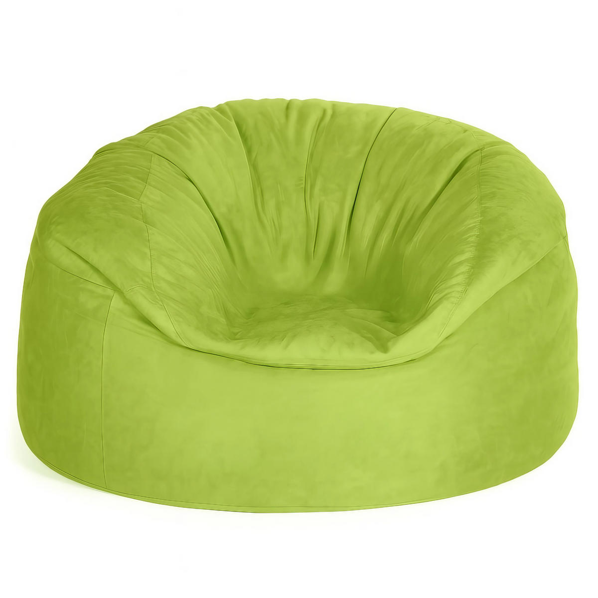 RIESEN-SITZSACK XXL JUMBO Velours 4ft - Grün, Textil (120/70/120cm) - Green Bean