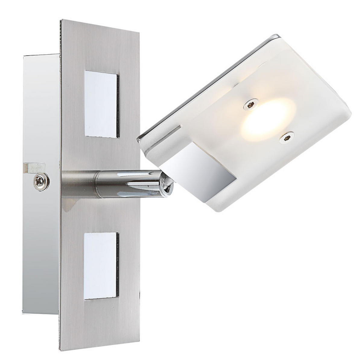 LED WANDLEUCHTE KAMALA Silber Aluminium - Silberfarben, Metall (7/15/15cm) - Globo Lighting