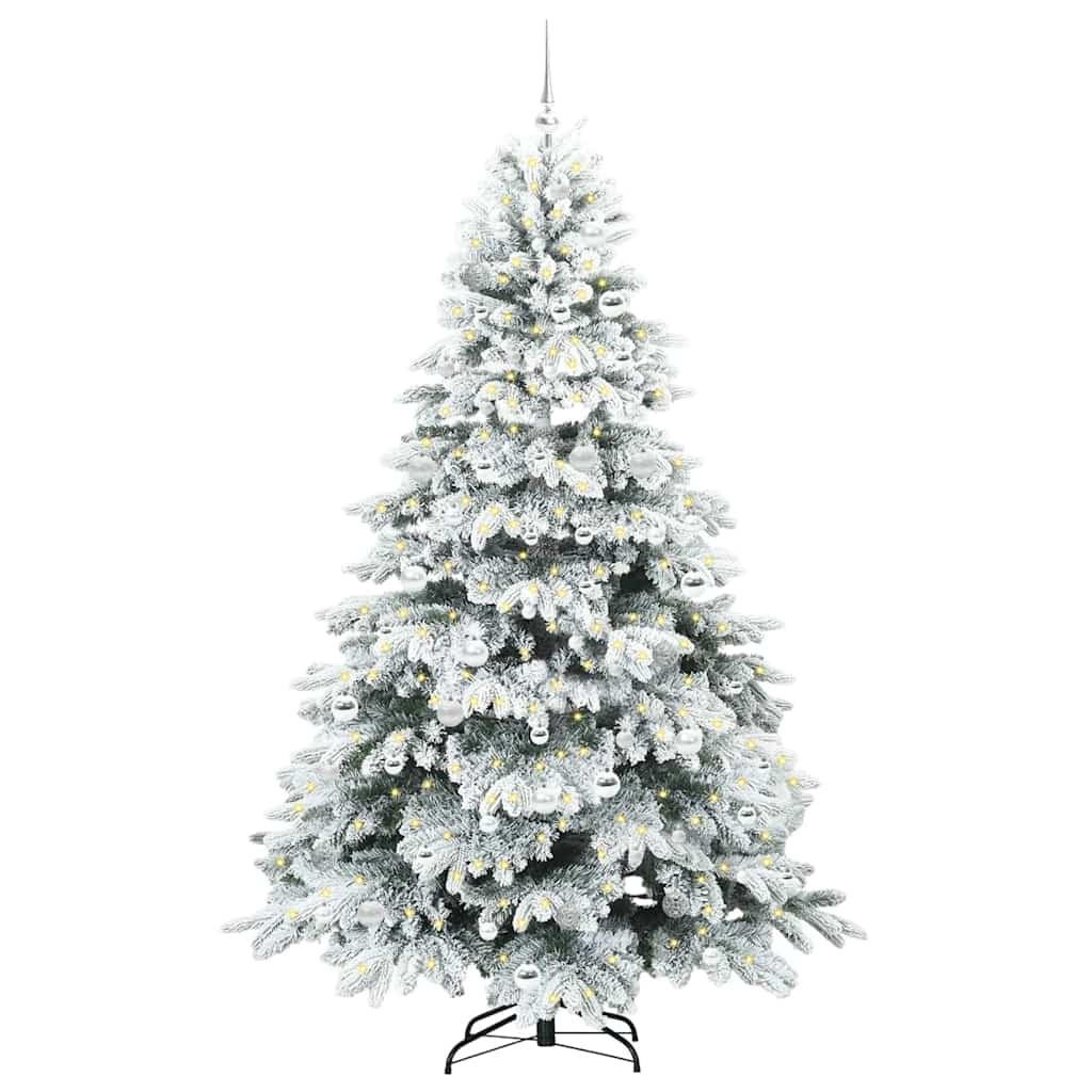 vidaXL Weihnachtsbaum Weiß 210 cm