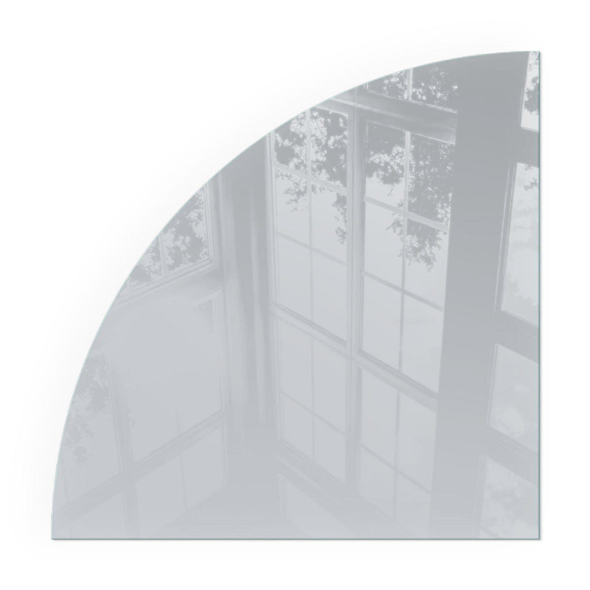 GLASPLATTE für Kamin 100x100 cm - Grau, Glas (100/100/0.4cm) - TULUP