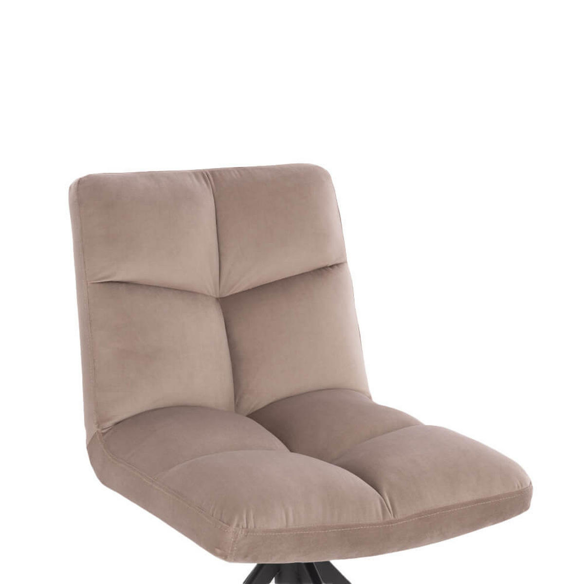 ESSZIMMERSTUHL NODA - Farbe: Hellbraun, Menge: 2 - Hellbraun, Textil/Metall (61/84/47cm) - Home Deluxe