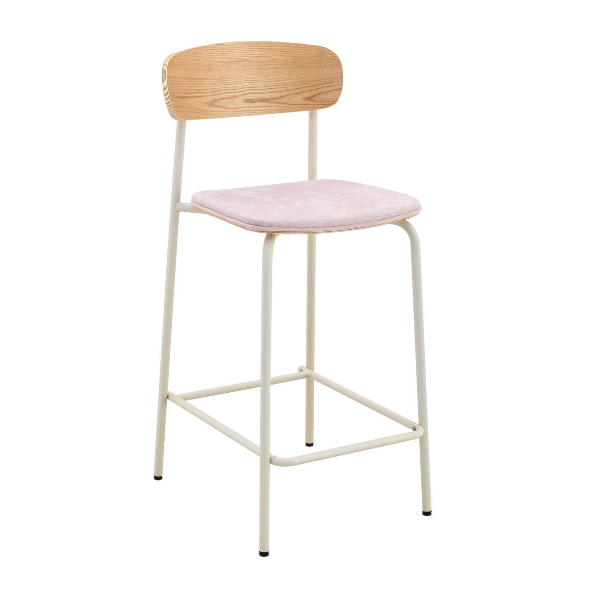 BARSTUHL 2-tlg., Rosa - Pink, Holz (42/96/50cm) - Oviala