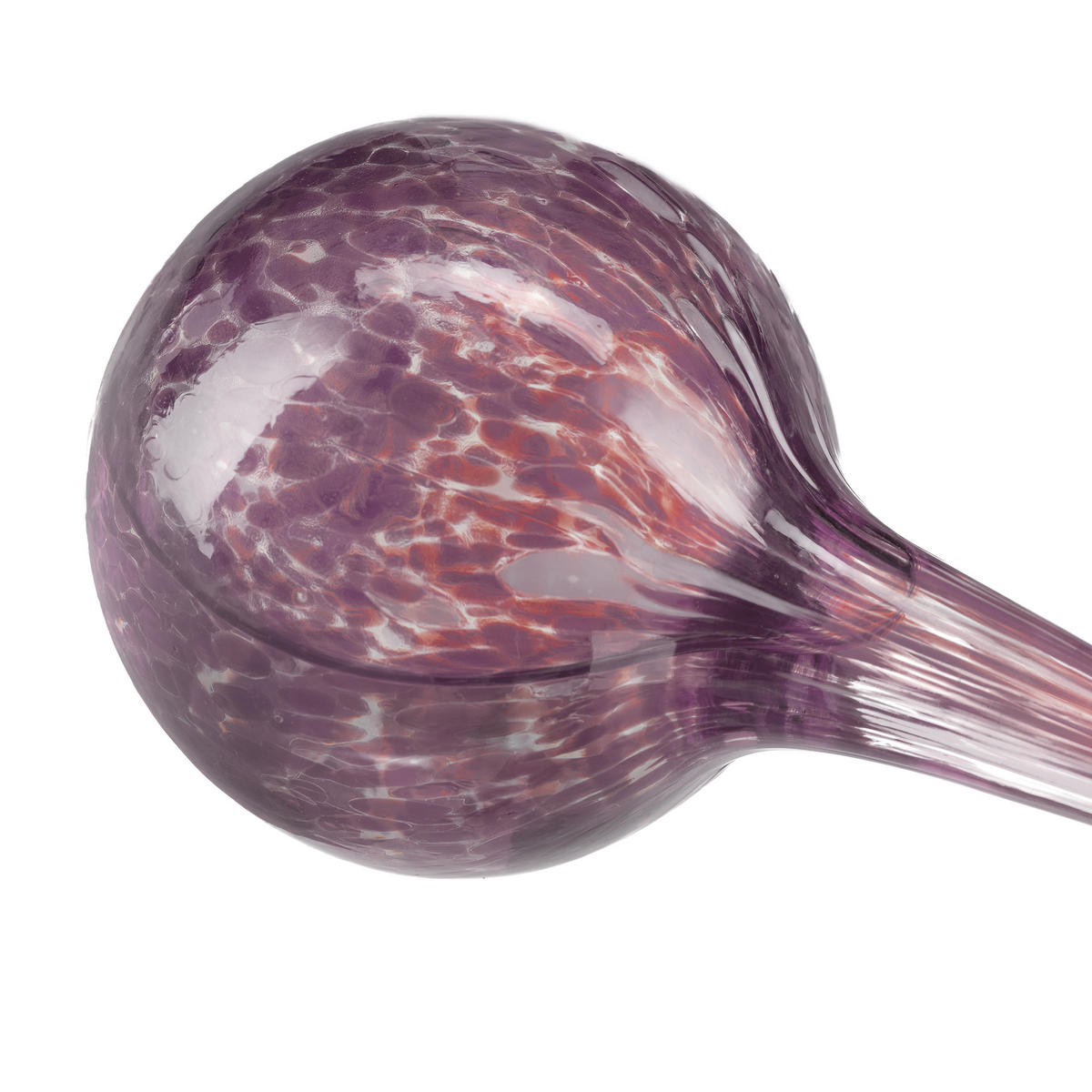 2XBEWÄSSERUNGSKUGEL - Lila, Glas (6/15/6cm) - Relaxdays