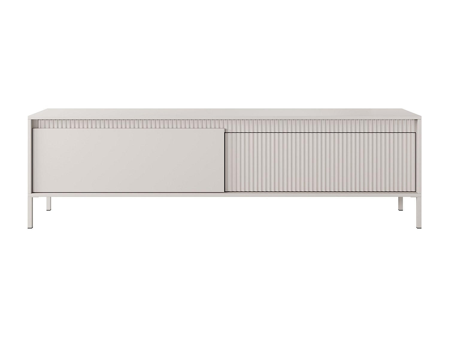 TV-BOARD - 187.1 cm x 39.5 cm - Holz, Platte - Beige - NURSEMA - Beige, Holz (187.1/53.4/39.5cm) - Vente-Unique